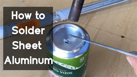 how to solder aluminum sheet metal|will solder stick to aluminum.